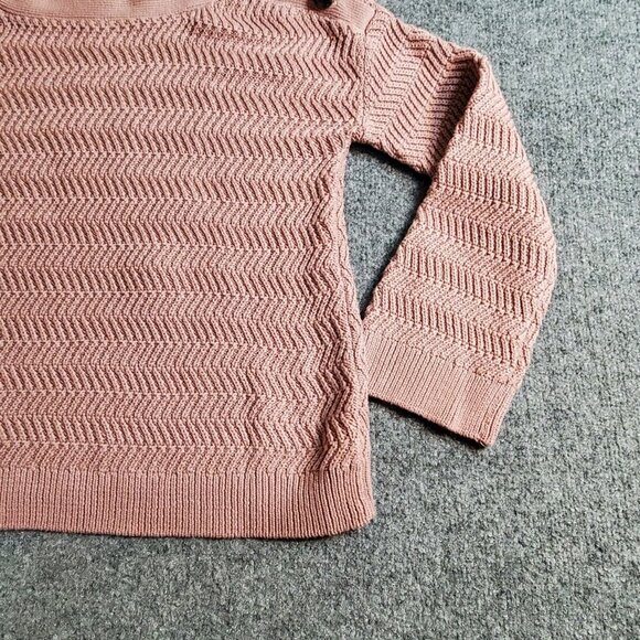 Jack by BB Dakota Sweater Sz Small Womens Pink With Button Designs - Picture 3 of 11